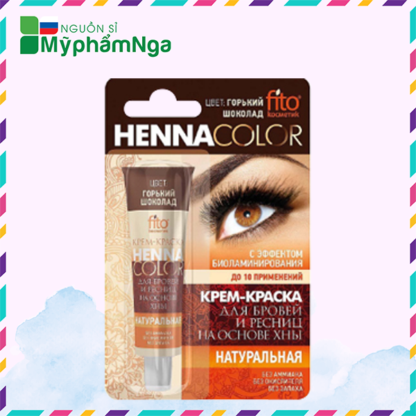 [HCM]Nhuộm lông mi lông mày thảo dược Fito Henna Color