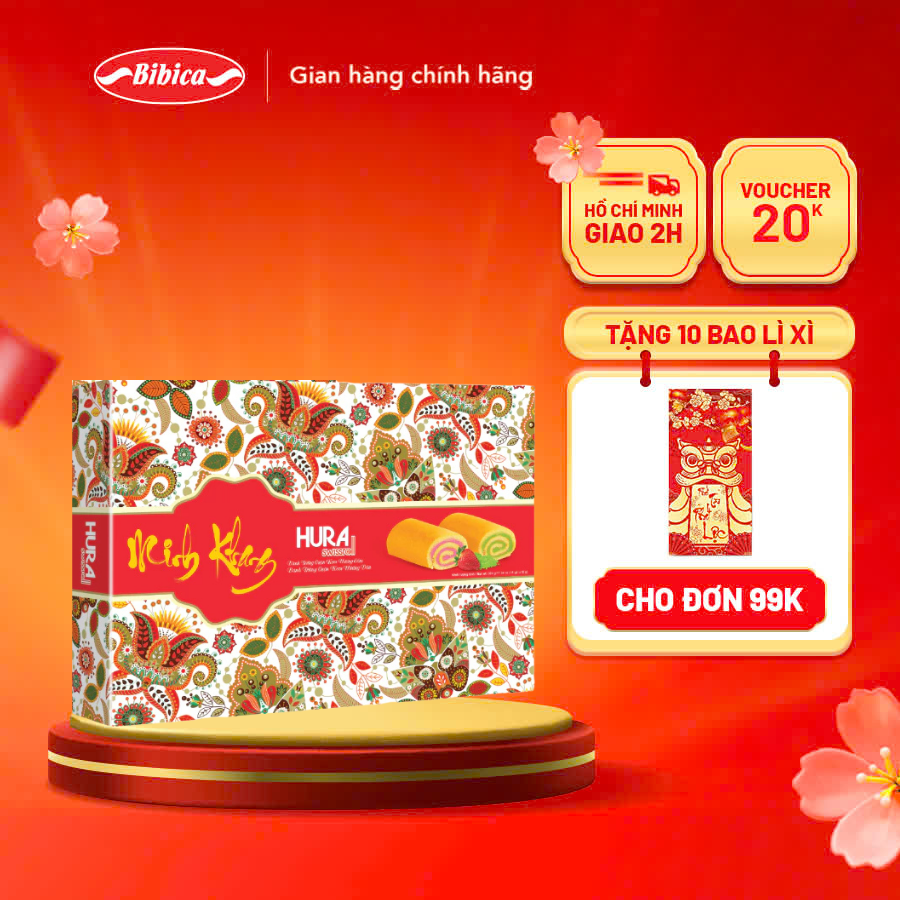 Bánh Hura Swissroll Minh Khang Bibica 324g