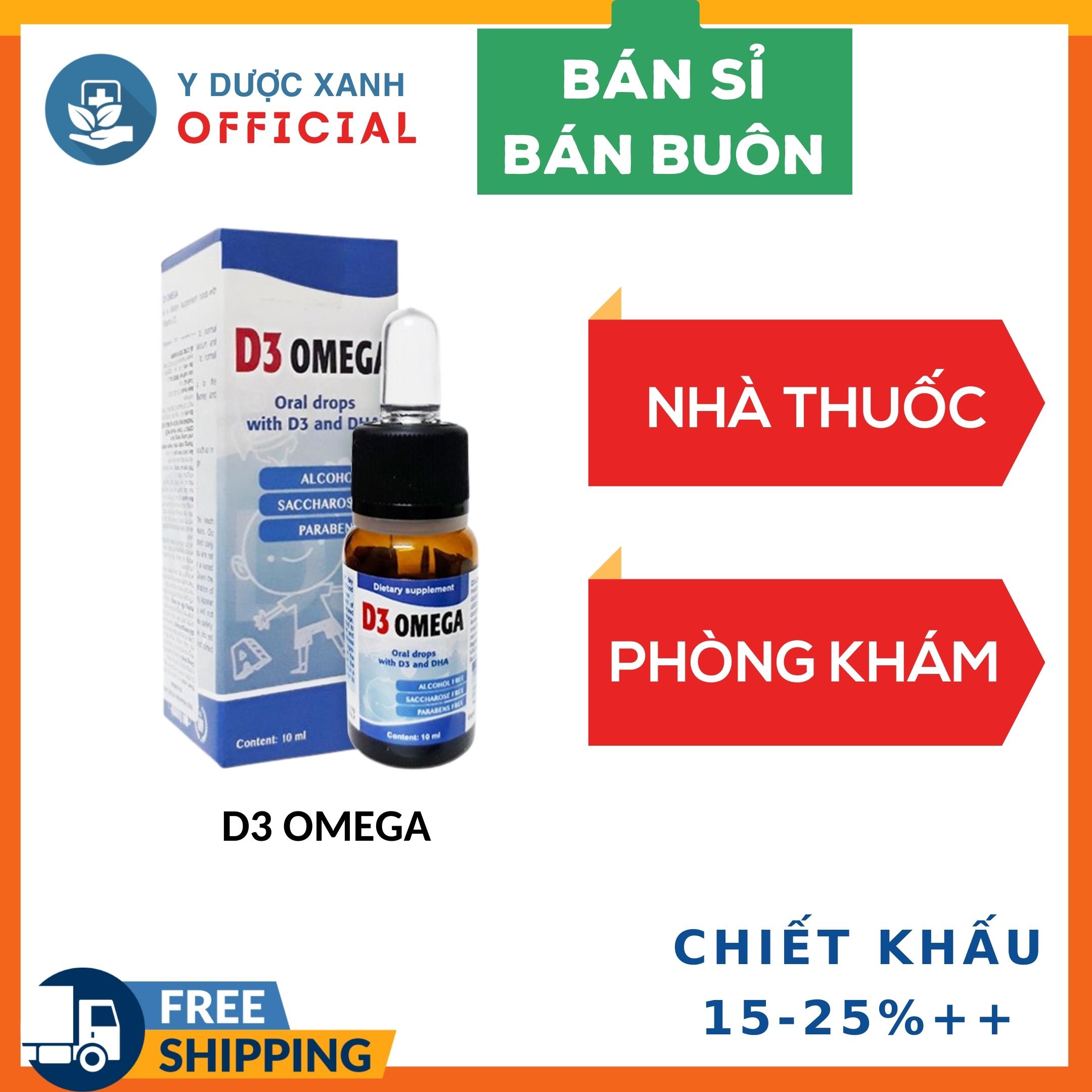 [Tìm Đối Tác] Phòng Khám Dược Sĩ - D3 OMEGA 10ml của Ý Nhỏ Giọt Bổ Sung Vitamin D3 Cho Bé - Y Dược Xanh