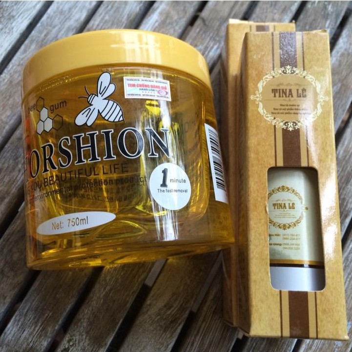 Siêu Rẻ Combo 3 Món Wax Lạnh Tẩy Lông Horshion 750Ml + Giấy 100 Miếng + Tinh Chất Triệt Lông Tina Lê 30Ml+ Cây Gạt