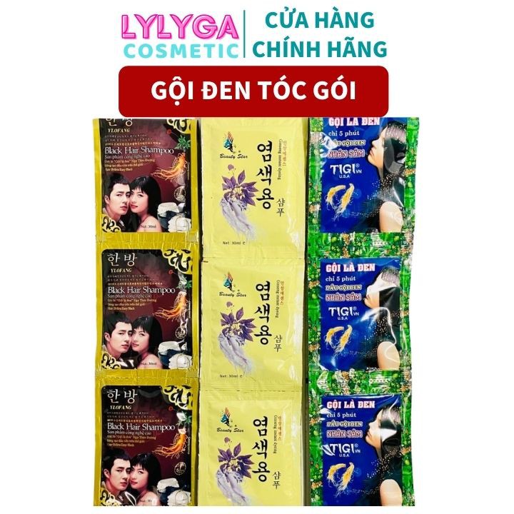 Dầu Gội Đen Tóc - Gội Là Đen Tigi Gội Đen Nhân Sâm. Đen Tóc Chỉ Bằng Cách Gội. An Toàn Dễ Sử Dụng Hiệu Quả Cao Gd01