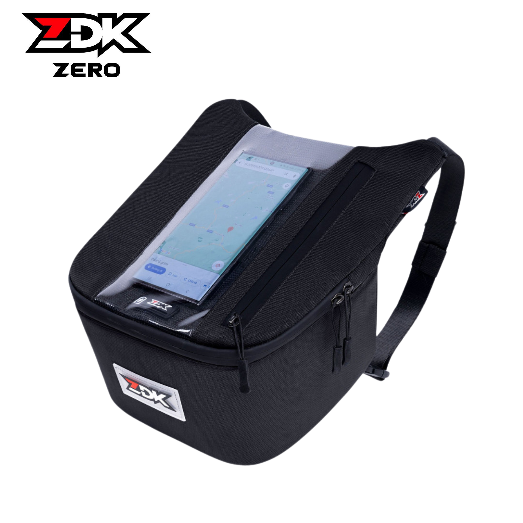 ZDK ZERO - Túi treo đầu xe ZDK Zero đựng điện thoại treo xe cảm ứng siêu mượt xem điện thoại tiện lợi khi chạy grab đi phượt đựng áo mưa sạc dự phòng ví tiền