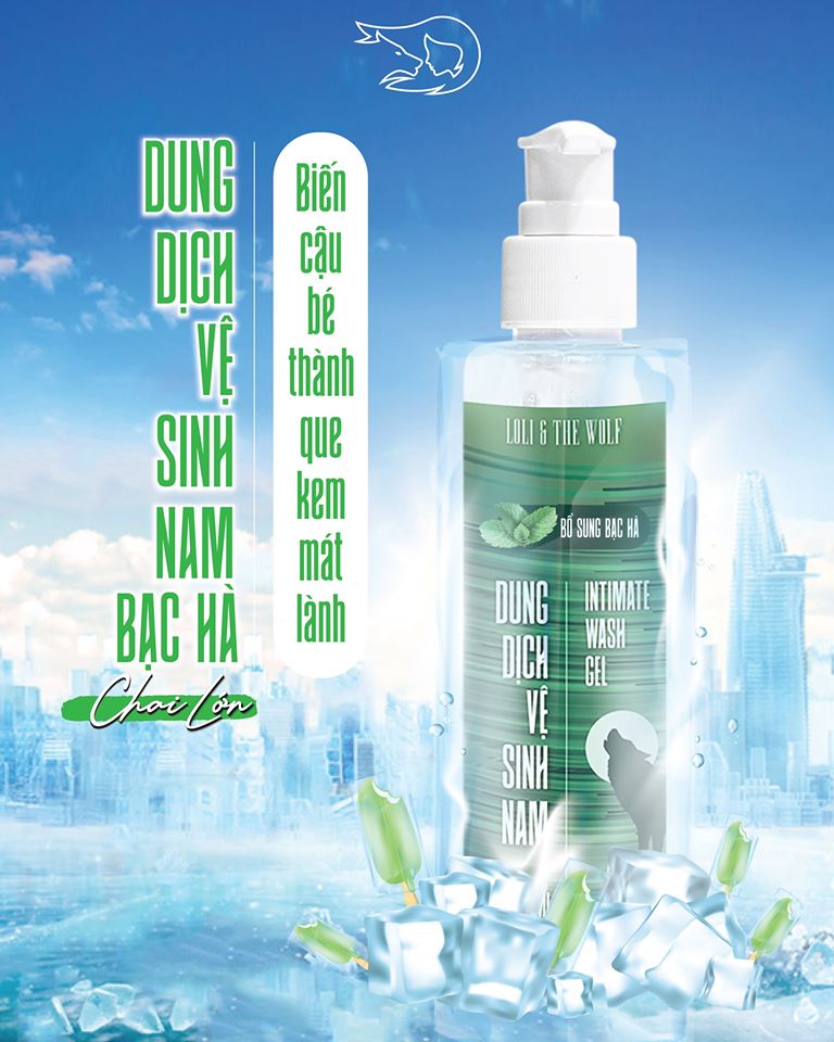 Dung Dịch Vệ Sinh Nam Dịu Nhẹ Lành Tính Chai Vòi Nhấn 150Ml Tiết Kiệm - Loli & The Wolf