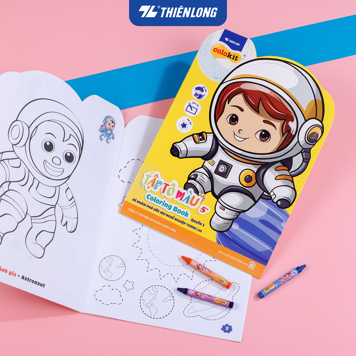 Tranh tô màu - Coloring Book Thiên Long Colokit - Dành cho bé 3-6 tuổi