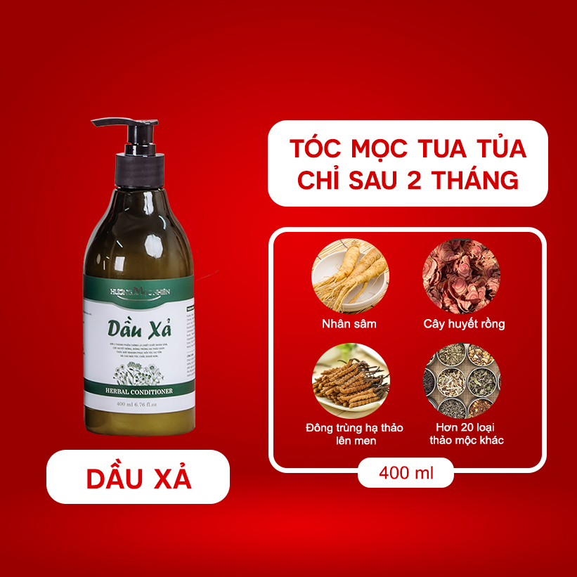 Dầu Xả Giảm Rụng Tóc Mọc Tóc Nhanh Siêu Mượt Cao Cấp – Hương Mộc Nhiên Phục 400ml