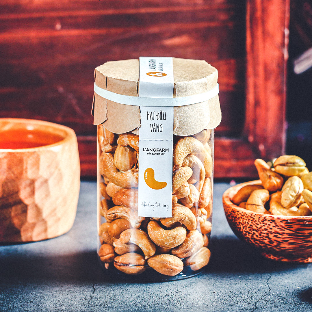 Hạt điều vàng Langfarm 200g hũ mẫu tobita