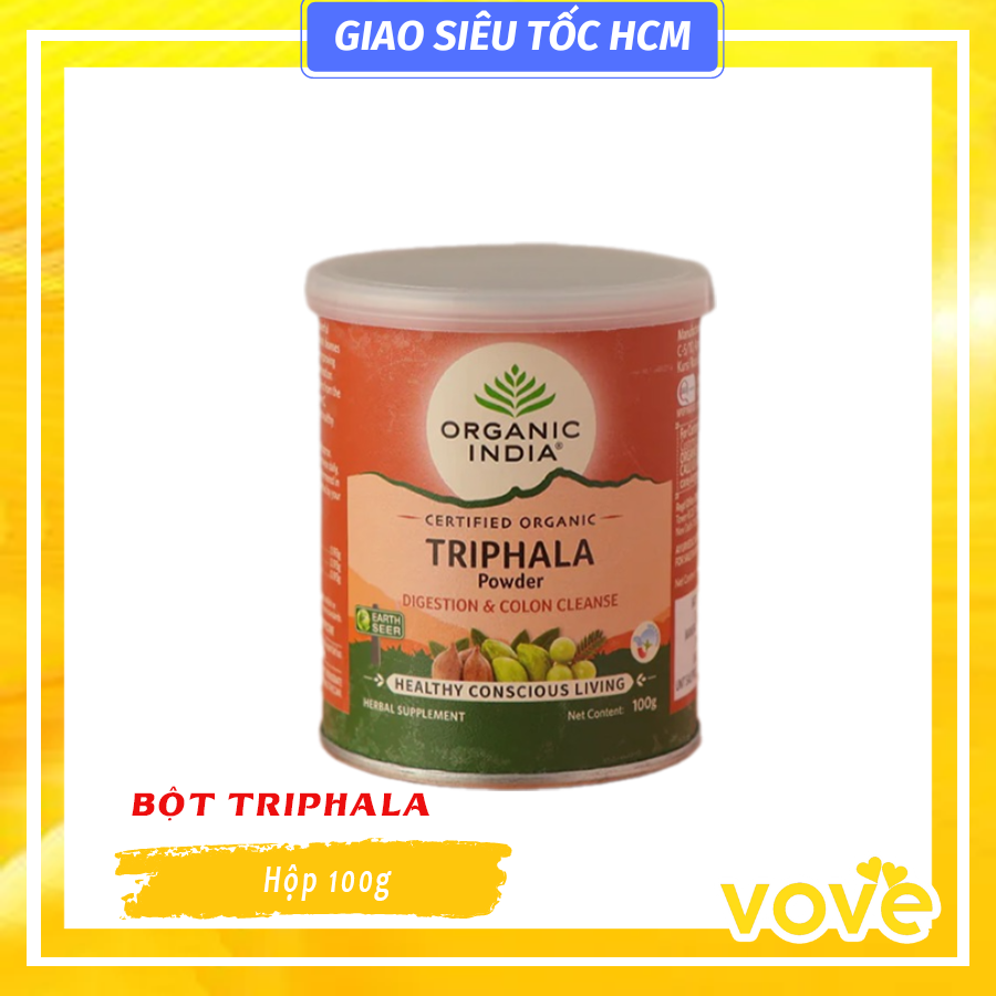 Bột Triphala hữu cơ Ấn Độ India Organic Triphala Powder 100gr