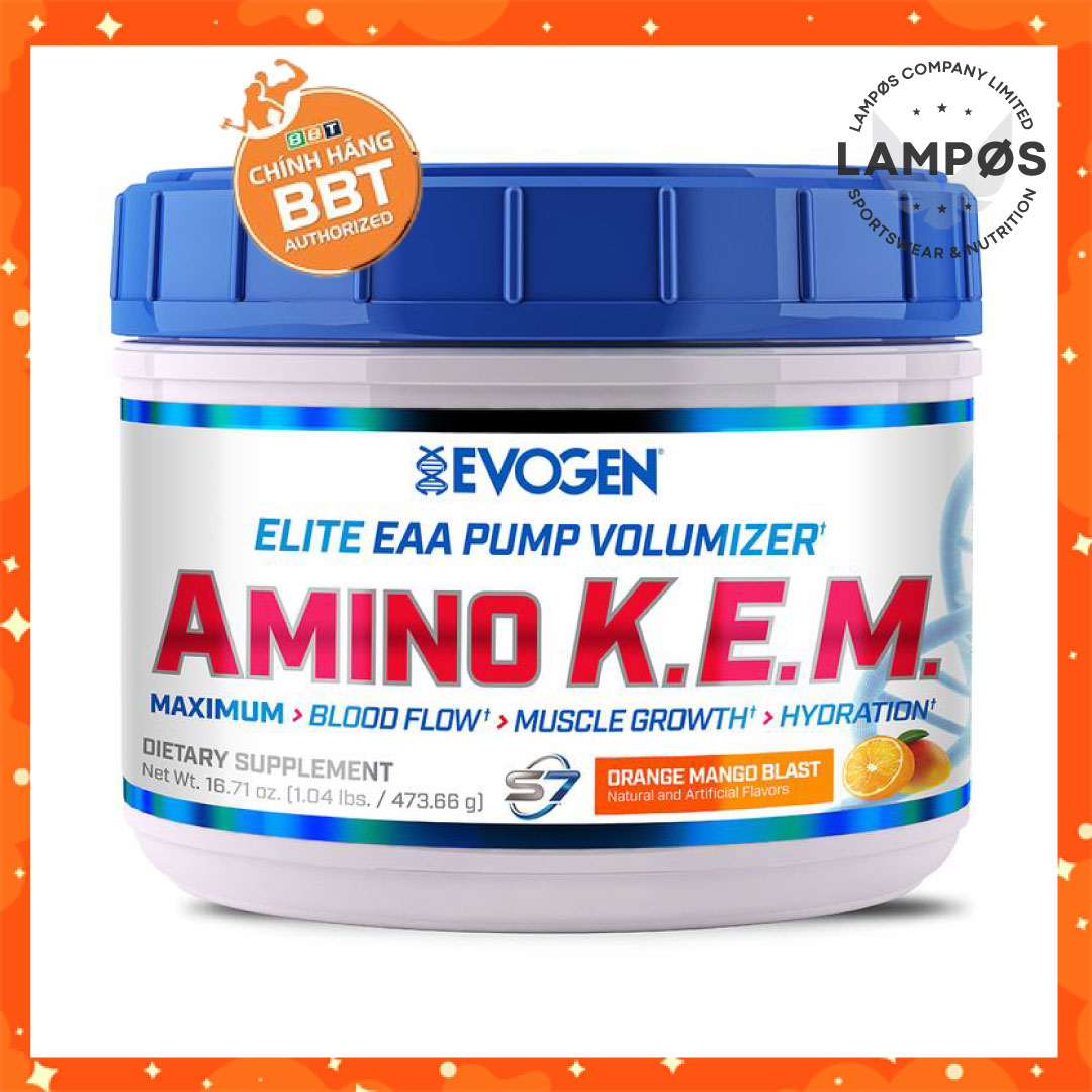 [Hcm]Evogen Amino Kem Eaa Intra - Workout Tăng Năng Lượng Pump Cơ Tối Đa “V.i.p” (30 Lần Dùng)