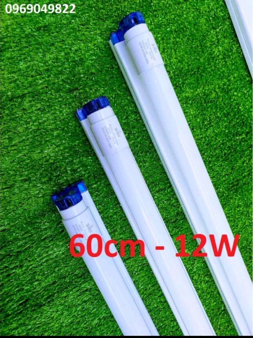 Bộ đèn led tuýp 6 tấc 60cm 12W sáng trắng.