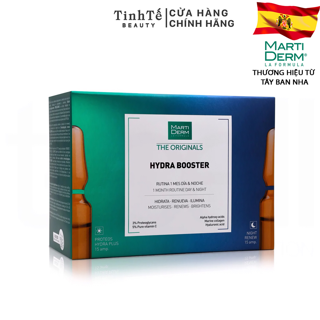 Bộ Sản Phẩm Dưỡng Da Ngày Đêm Tăng Cường Cấp Ẩm Da - Martiderm The Originals Hydra Booster