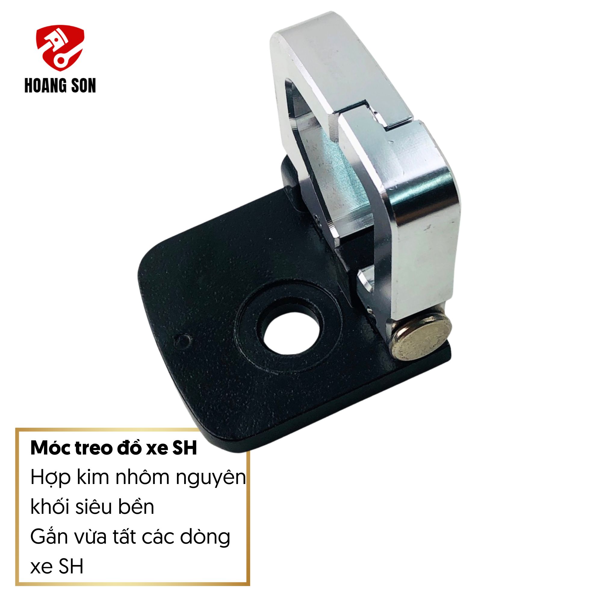 [ĐỒ CHƠI XE SH] Móc treo đồ xe SH làm bằng kim loại nhôm nguyên khối CNC-móc treo đồ xe SH gắn được 