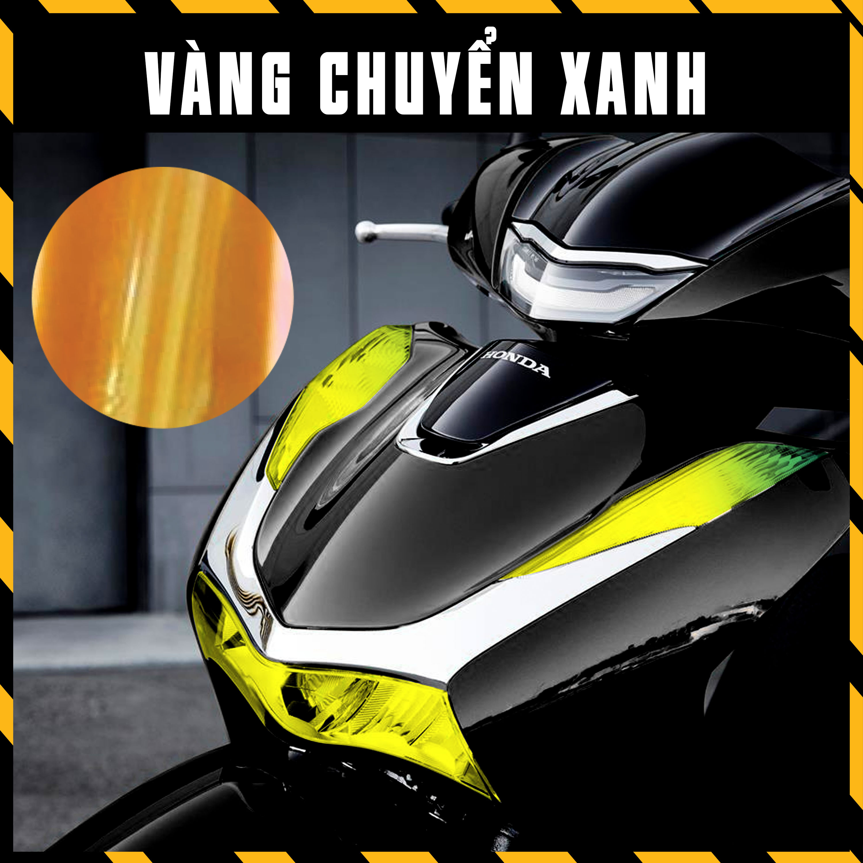 Phim Titanium Dán Choá Đèn Đổi Màu Đèn Xe Máy SH 2020 2021 2022 | Tem Decal Film Trong Suốt Chuyển M