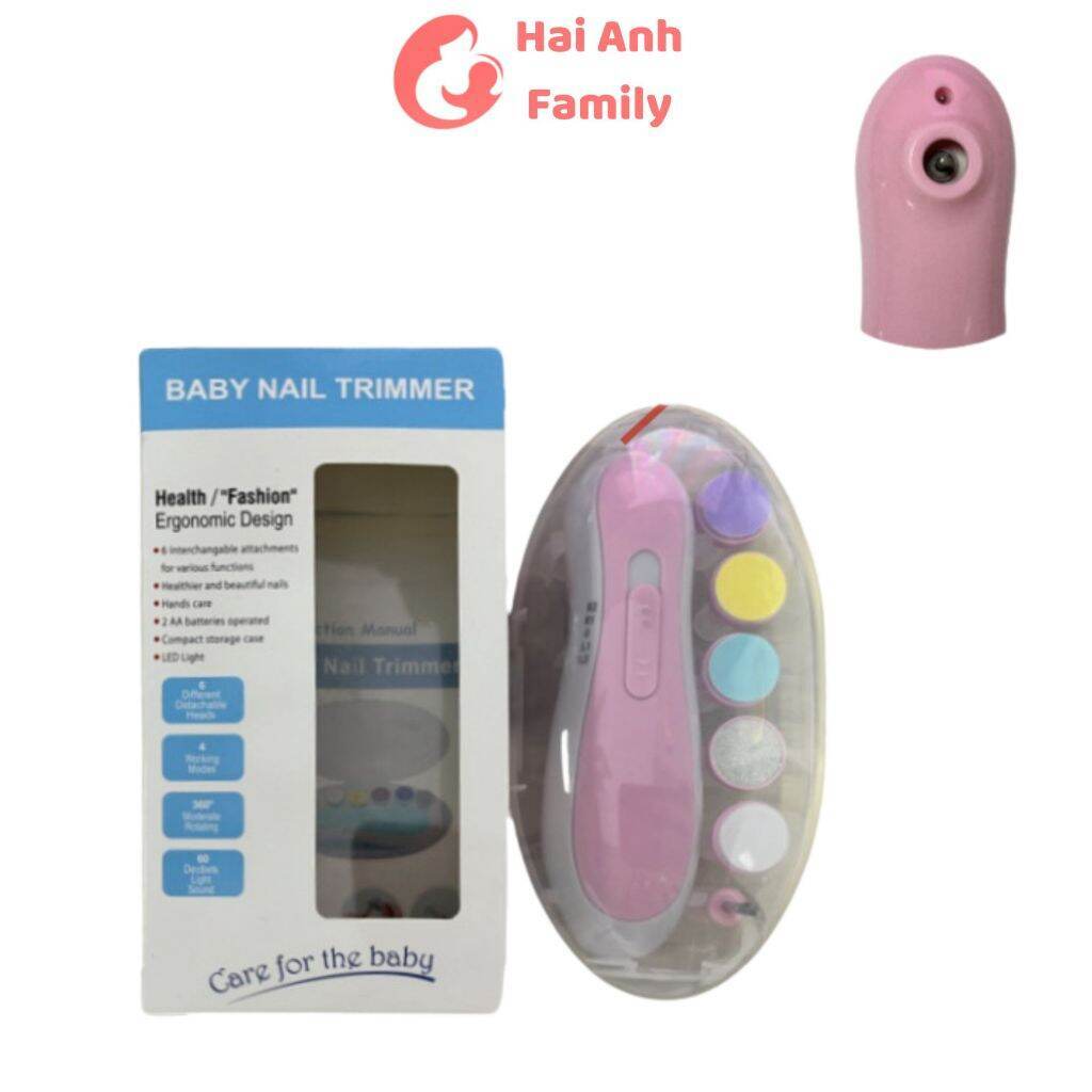 Máy mài móng tay điện đa năng cho bé tặng kèm pin AA bảo hành 6 tháng