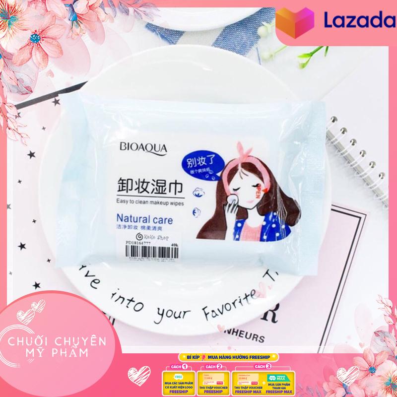 Khăn Ướt Tẩy Trang Bioaqua | Một Gói Khăn Giấy Ướt Tẩy Trang 25 Tờ Bioaqua Hàng Nội Địa Trung - Xanh Cam Kết Sản Phẩm Đúng Mô Tả Chất Lượng Đảm Bảo An Toàn Đến Sức Khỏe Người Sử Dụng
