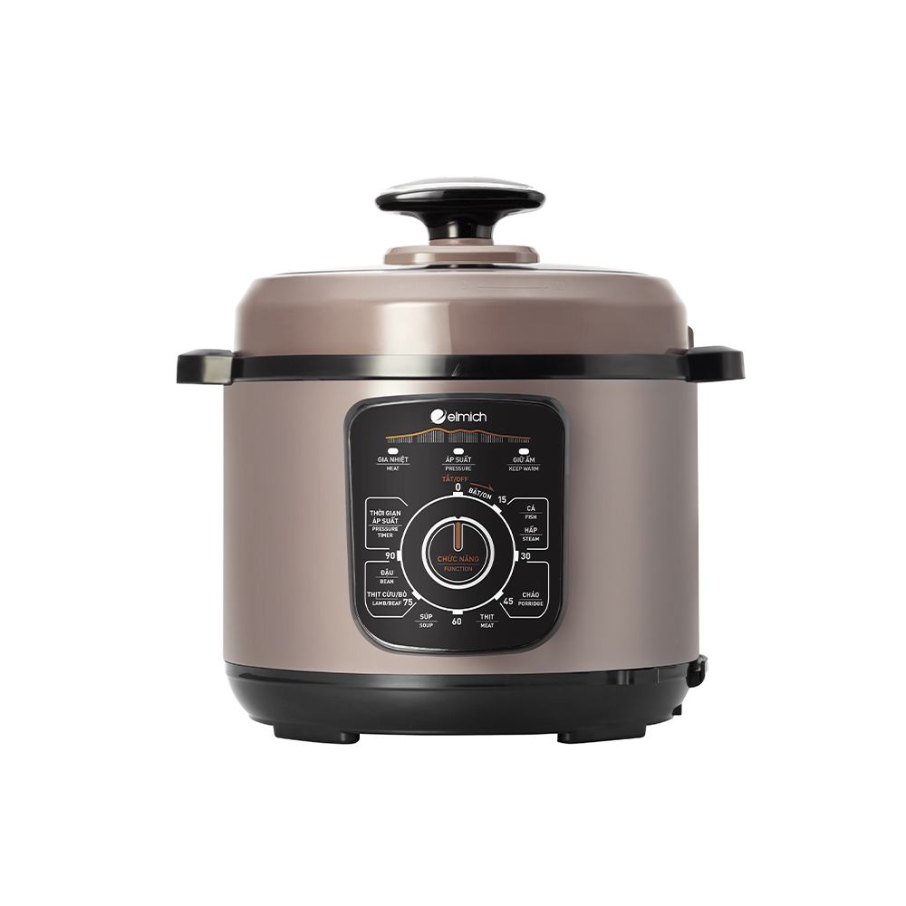 Nồi áp suất cơ Elmich PCE-8792, dung tích 5L, an toàn với van xả tự động