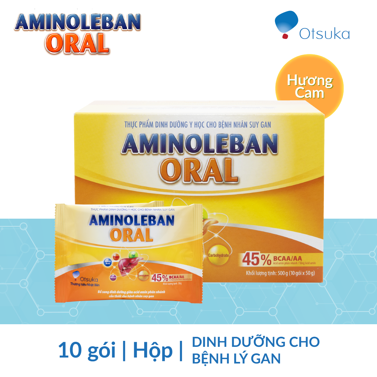 Thực Phẩm Dinh Dưỡng Y Học Dành Cho Bệnh Nhân Xơ Gan Aminoleban Oral