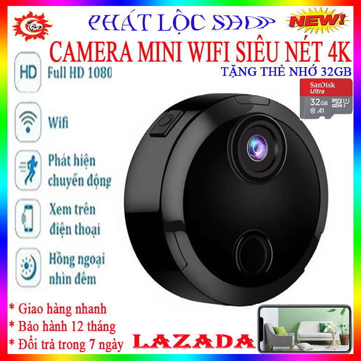 Camera siêu nhỏ giá rẻ, Camera mini không dây kết nối điện thoại, Camera mini siêu nhỏ Q15 WiFi Full HD