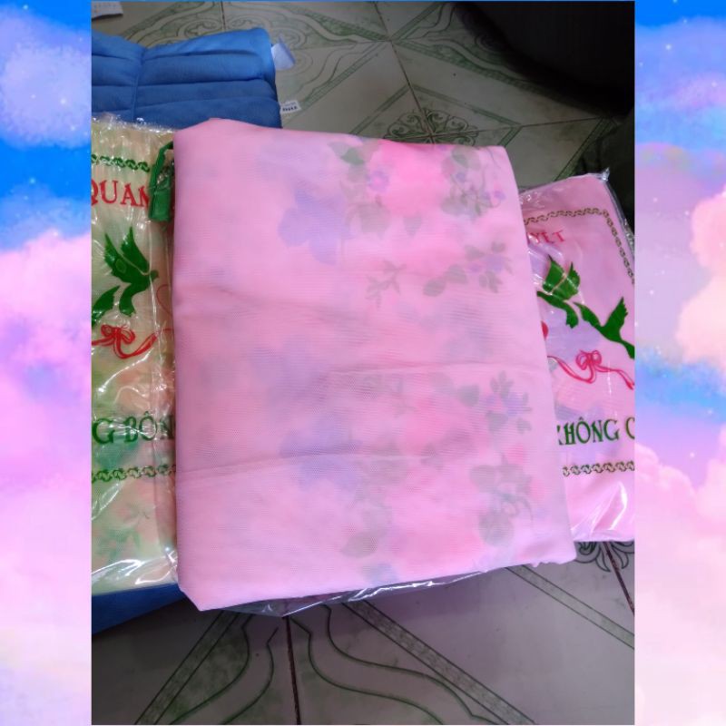 🚩GIẢM LỚN🚩 Mùng Tuyn Thái Lan cao cấp Loại 1 Mùng Cưới In 3D Siêu Đẹp_ Nemtot Bedding