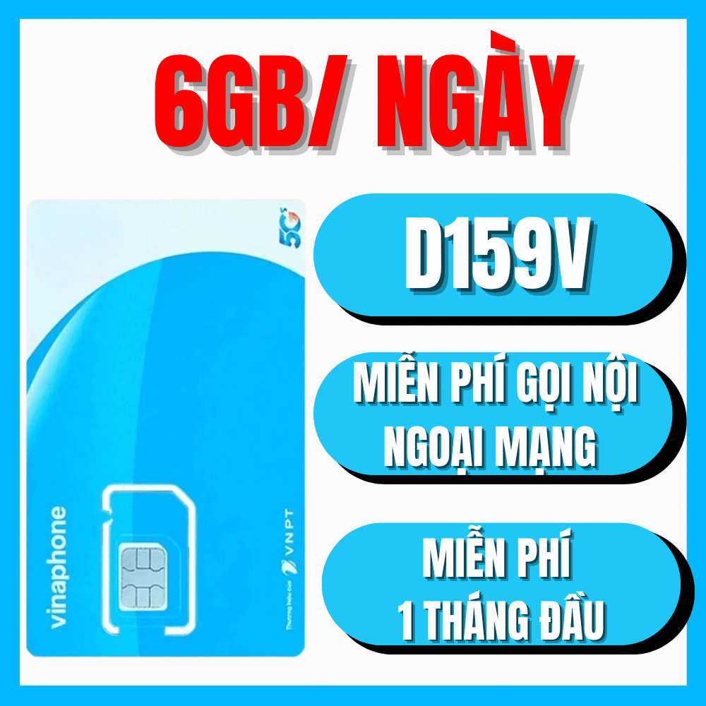 ( Chỉ Từ 49K/Tháng ) Thánh Sim 5G Vinaphone 1 Tỷ Gb nghe gọi tẹt Ga Dùng Cả Tháng Sim TD49 VD149 Big