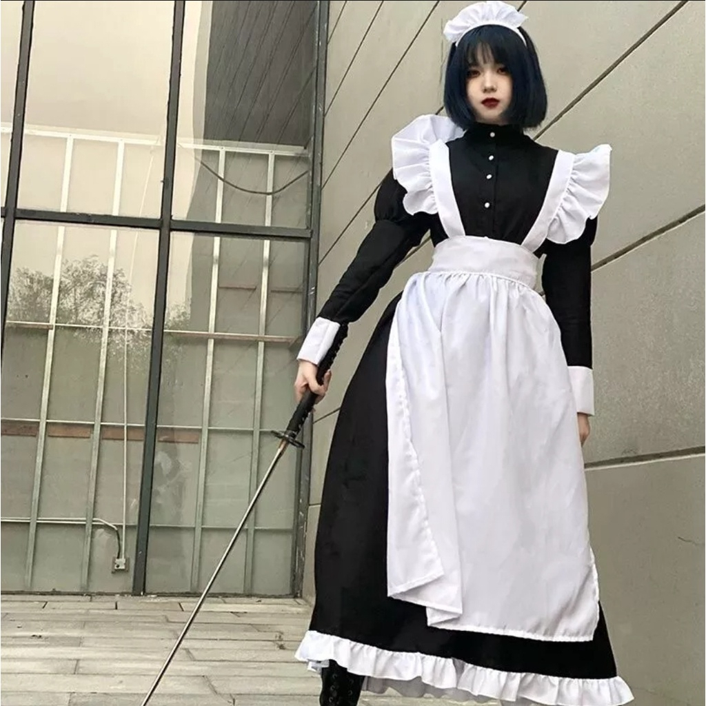 [Sẵn] Maid cosplay - Váy hầu gái Lolita kiểu Nhật đáng yêu [Miu Cosplay]