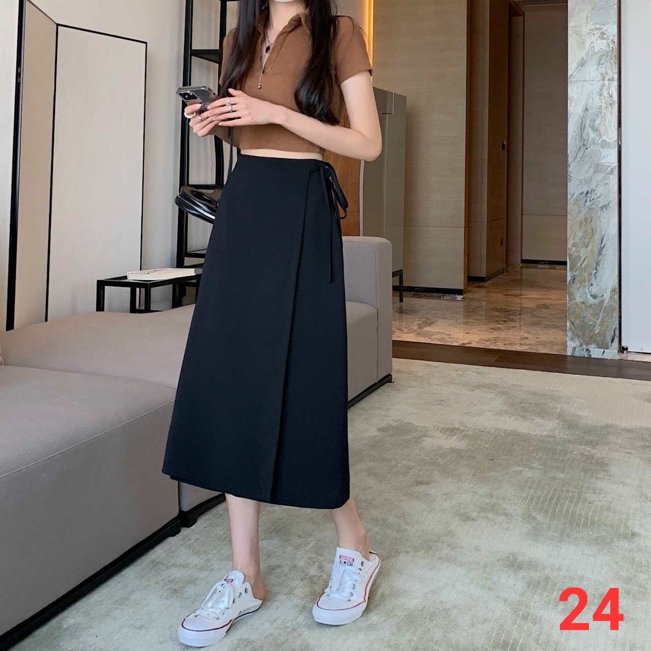Bí kíp giúp con gái mix đồ với chân váy dài chuẩn ulzzang Hàn Quốc  Thời  trang  Việt Giải Trí