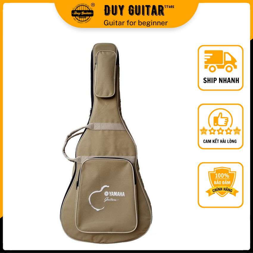 Bao đàn guitar 4 lớp Duy Guitar Store vải bố vải dày màu đẹp có chữ Đựng được đàn guitar thùng acoustic và classic full size