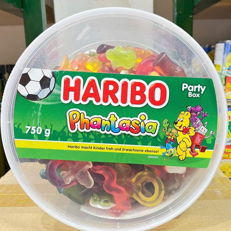 Date 05/27 Kẹo Dẻo Haribo Phantasia Đức Hộp 750G