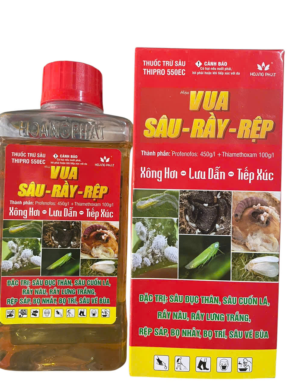 Vua Sâu Rầy Rệp THIPRO 550EC - Thuốc Trừ Sâu Đục Thân Sâu Cuốn Lá Rệp Sáp Bọ Nhảy Sâu Vẽ Bùa Ruồi Và