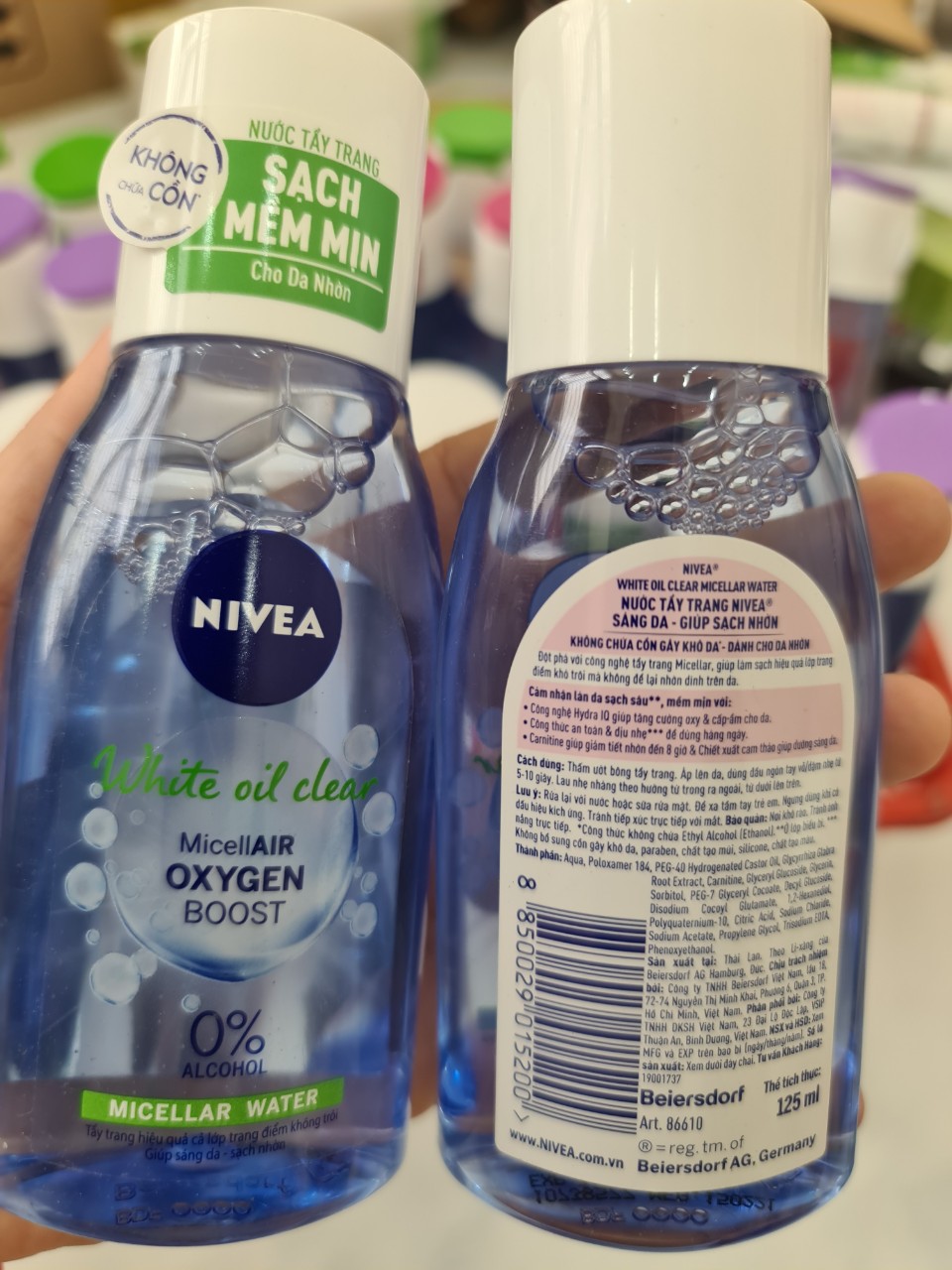 [Hcm]Nước Tẩy Trang Nivea Dành Cho Da Nhờn Không Chứa Cồn 125Ml