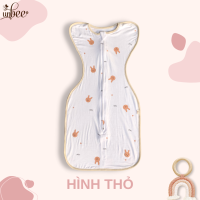 Nhộng Chũn Cho Bé Ngủ Ngon UNBEE Chống Giật Mình Mẫu Mới 2023 Chất Liệu Vải Sợi Gỗ Rayon Bozip Hàn Mềm Mại Co Giãn Đàn Hồi
