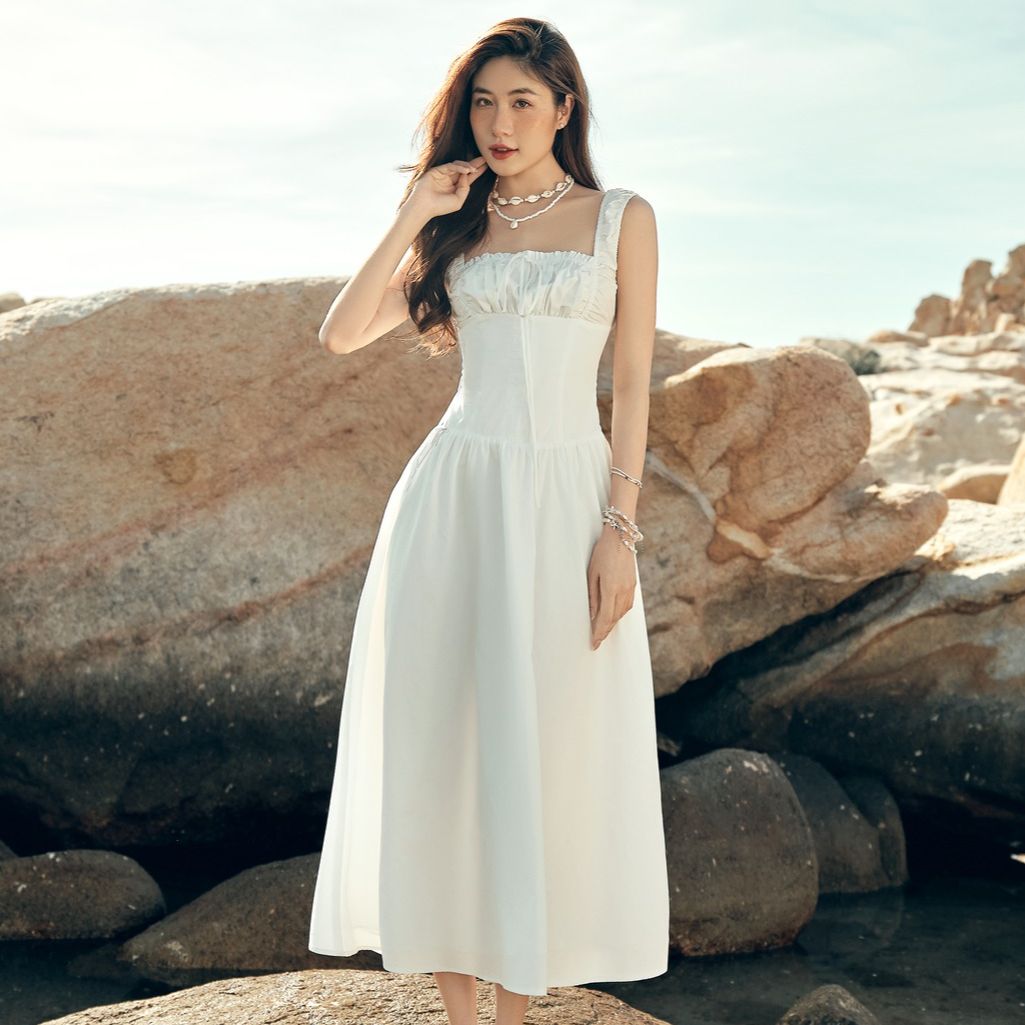 OLV - Đầm dây maxi đi biển Lilith Maxi Dress