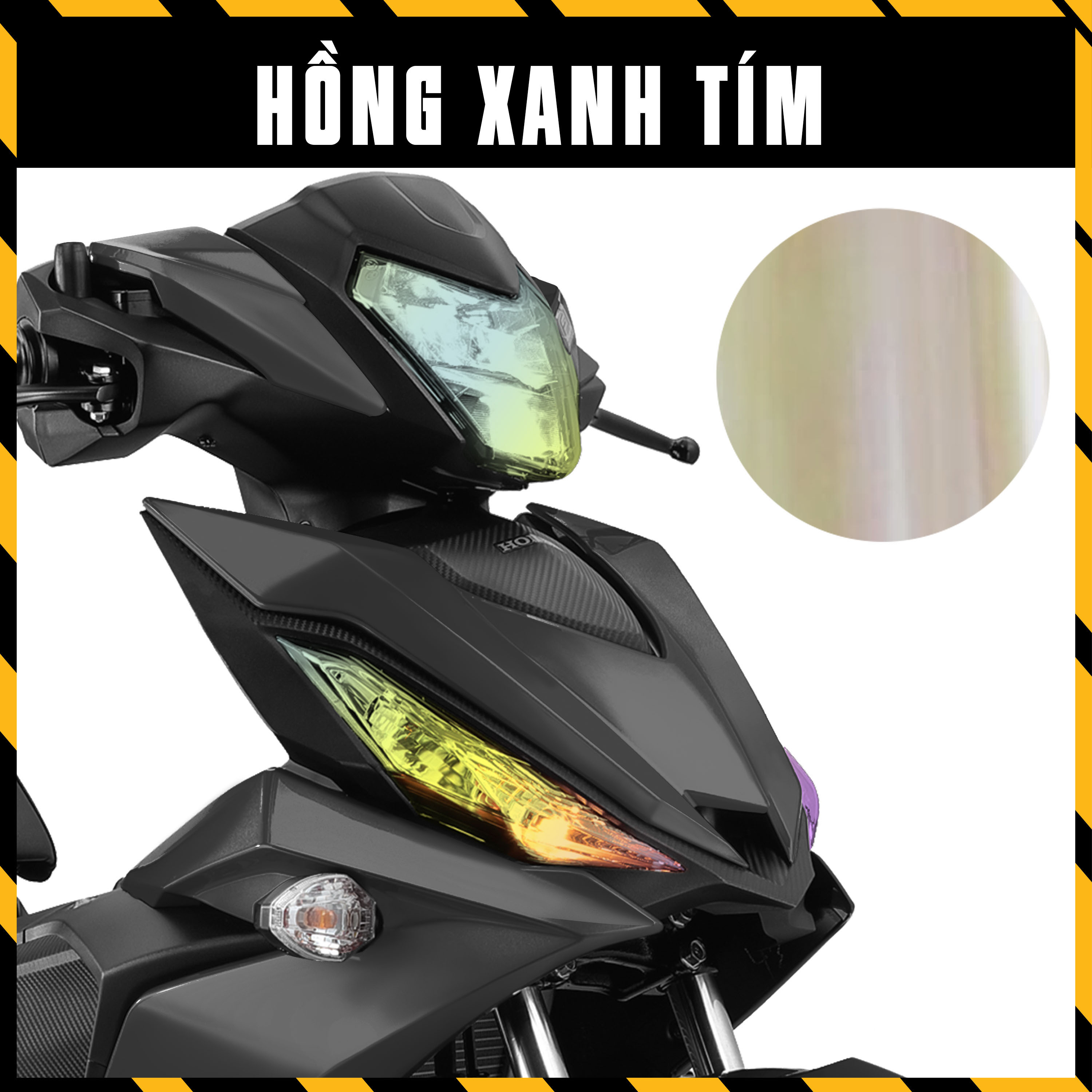 Phim Dán CHÓA ĐÈN Titan Winner V1 | Tem Decal Chuyển Màu Trong Suốt Dán Đèn Xe Máy Winner 150 Dán Đè