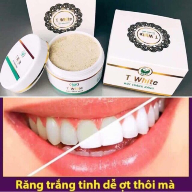 [Hcm]Bột Trắng Răng Twhite Giảm Ố Vàng Trị Hôi Miệng Hiệu Qủa Sau 7 Ngày Hộp 70G