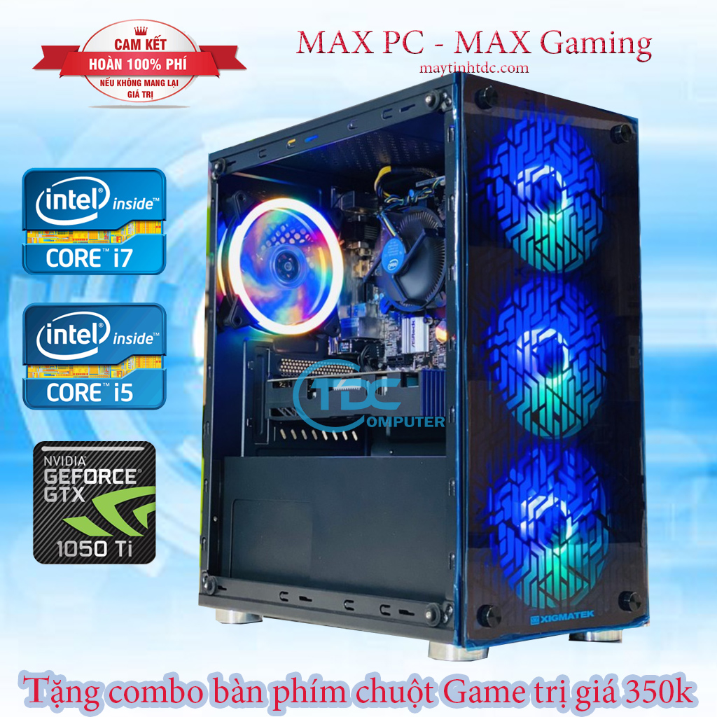 PC Gaming cấu hình cao chiến FULL GAME cpu i7 4790  RAM 16GB  VGA RỜI GTX 1060 3GB ổ cứng SSD 120GB 