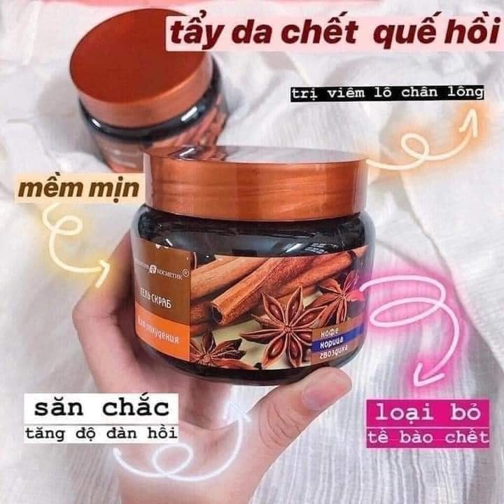 Tẩy Tế Bào Chết Body Quế Hồi Nga - Tái tạo làn da giúp săn chắc cơ thế - Tươi Shop