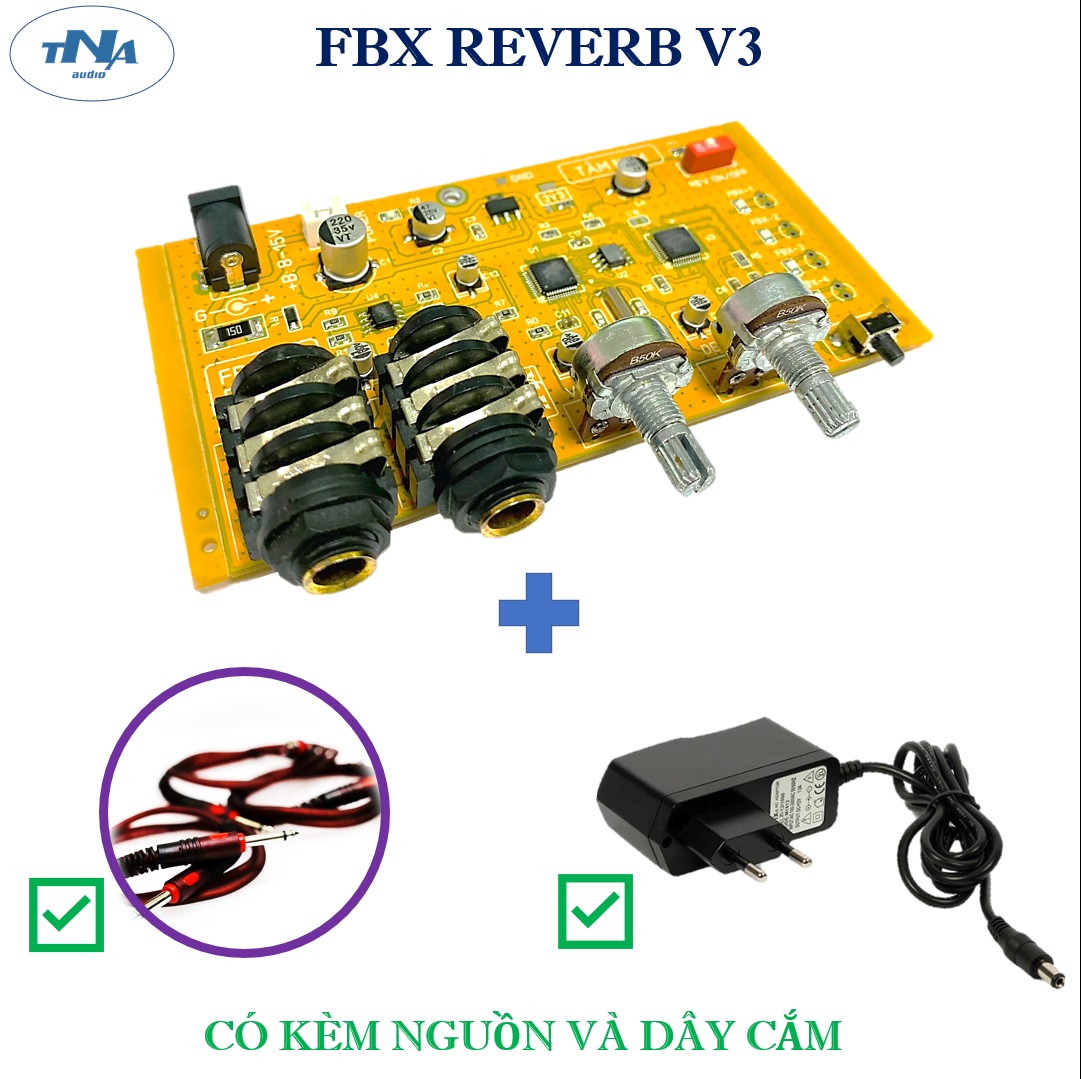 (NEW) Bo Mạch Chống Hú Micro Có Reverb V3 Cho Mixer - Amply karaoke - Vang Số | Tâm Nam