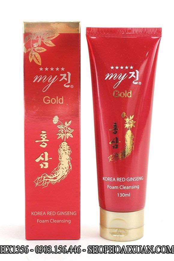 [Hcm]Sữa Rửa Mặt Sâm Đỏ My Gold Hàn Quốc Korea Red Ginseng - Hx1356