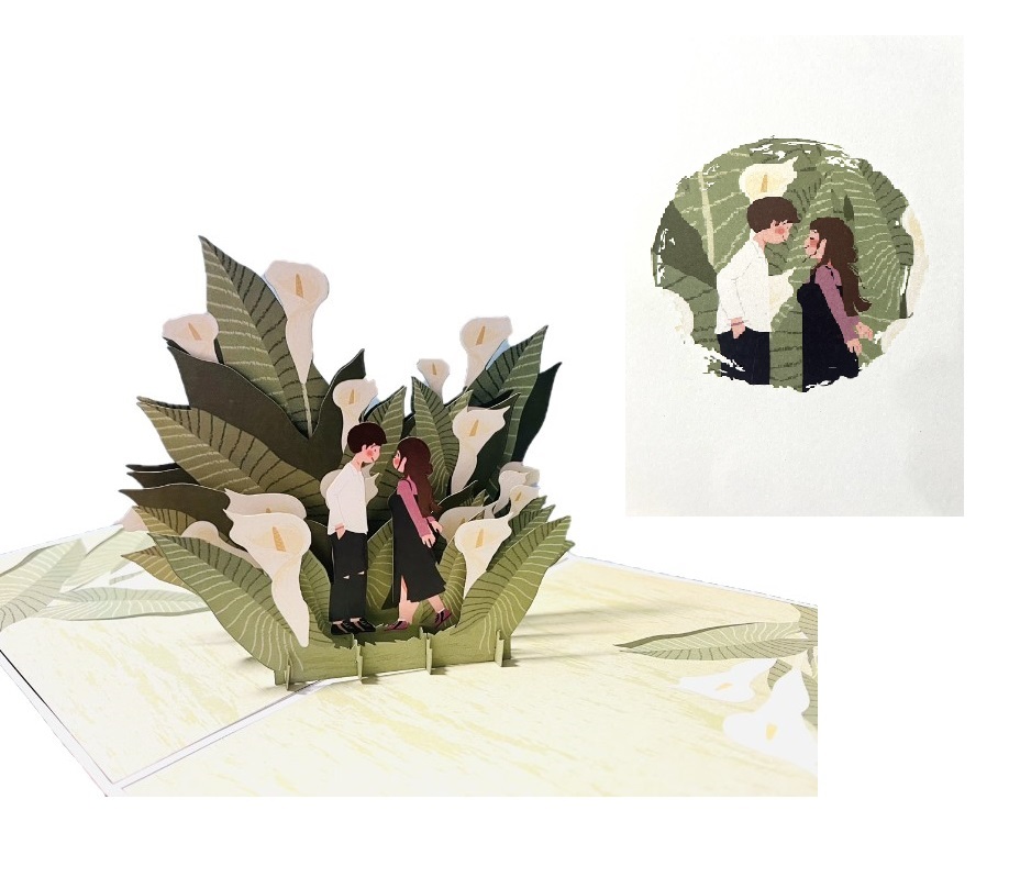 Thiệp Pop Up 3D Tình Yêu – Thiệp Chúc Mừng Lãng Mạn Kỷ Niệm Thiệp Valentine Lễ Tình Nhân Tỏ Tình