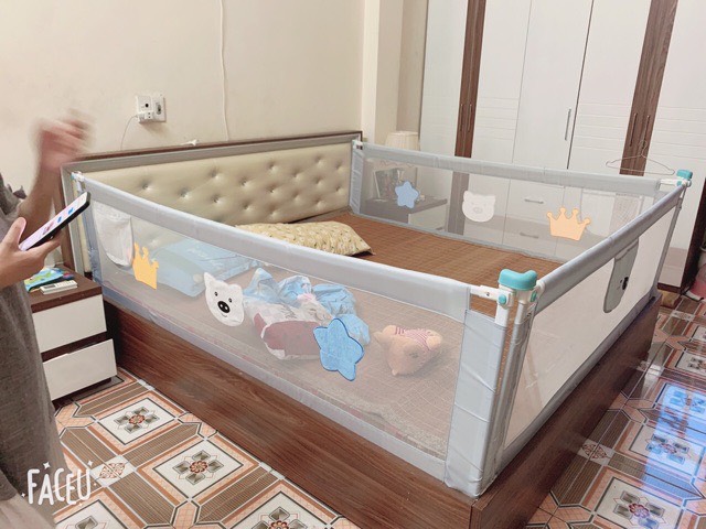 Thanh chắn giường BabyStar hàng cao cấp bảo hành 12 tháng từ NSX