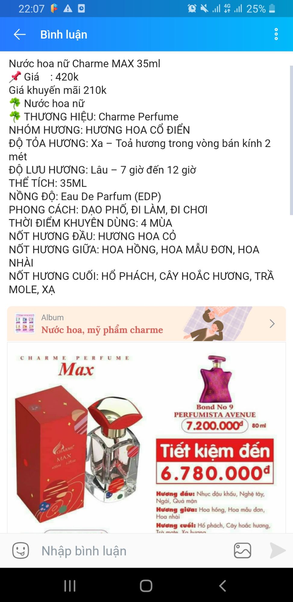 nước hoa max