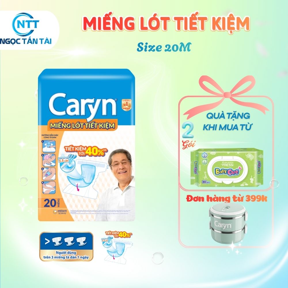 Miếng lót tiết kiệm Caryn 20 miếng