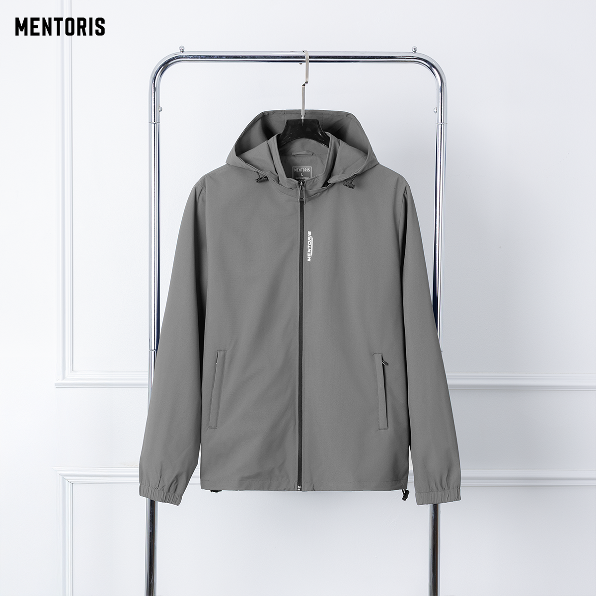 MENTORIS - Áo Khoác Gió Nam Cao Cấp 2 Lớp Cản Gió Chống Nước Nhẹ Thiết Kế Bo Chun Đẹp Mắt Giữ Ấm Tốt