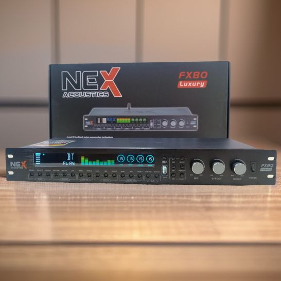 Vang Cơ Lai Số FX80 LUXURY - Tích Hợp Lọc Xì Equalizer Tiếng Reverb Siêu Sáng Karaoke Chuyên Nghiệp 