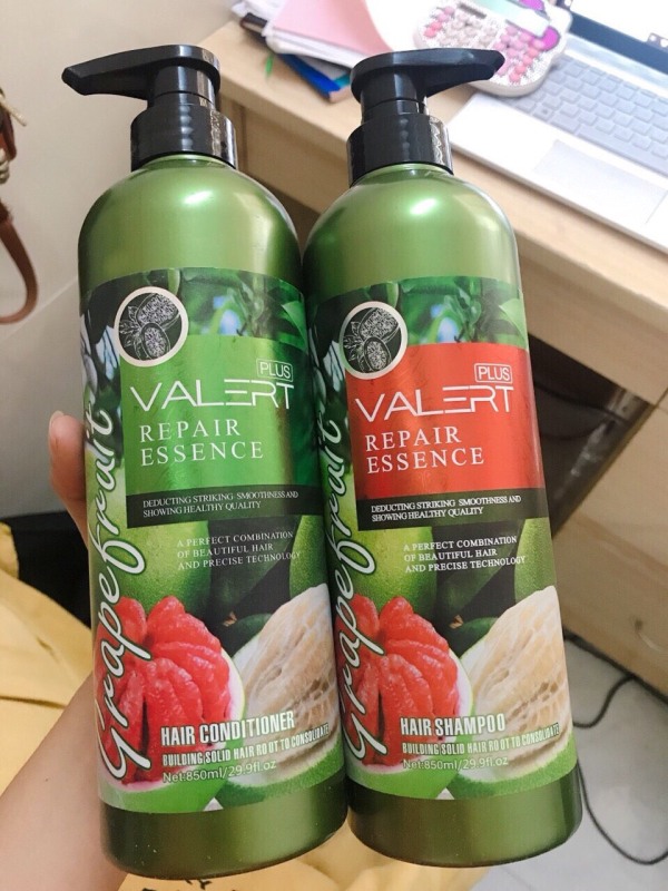 [Hcm]Bộ Dầu Gội Xả Kích Thích Mọc Tóc Mềm Mượt Bưởi Grape Fruit Repair Hair 850Ml