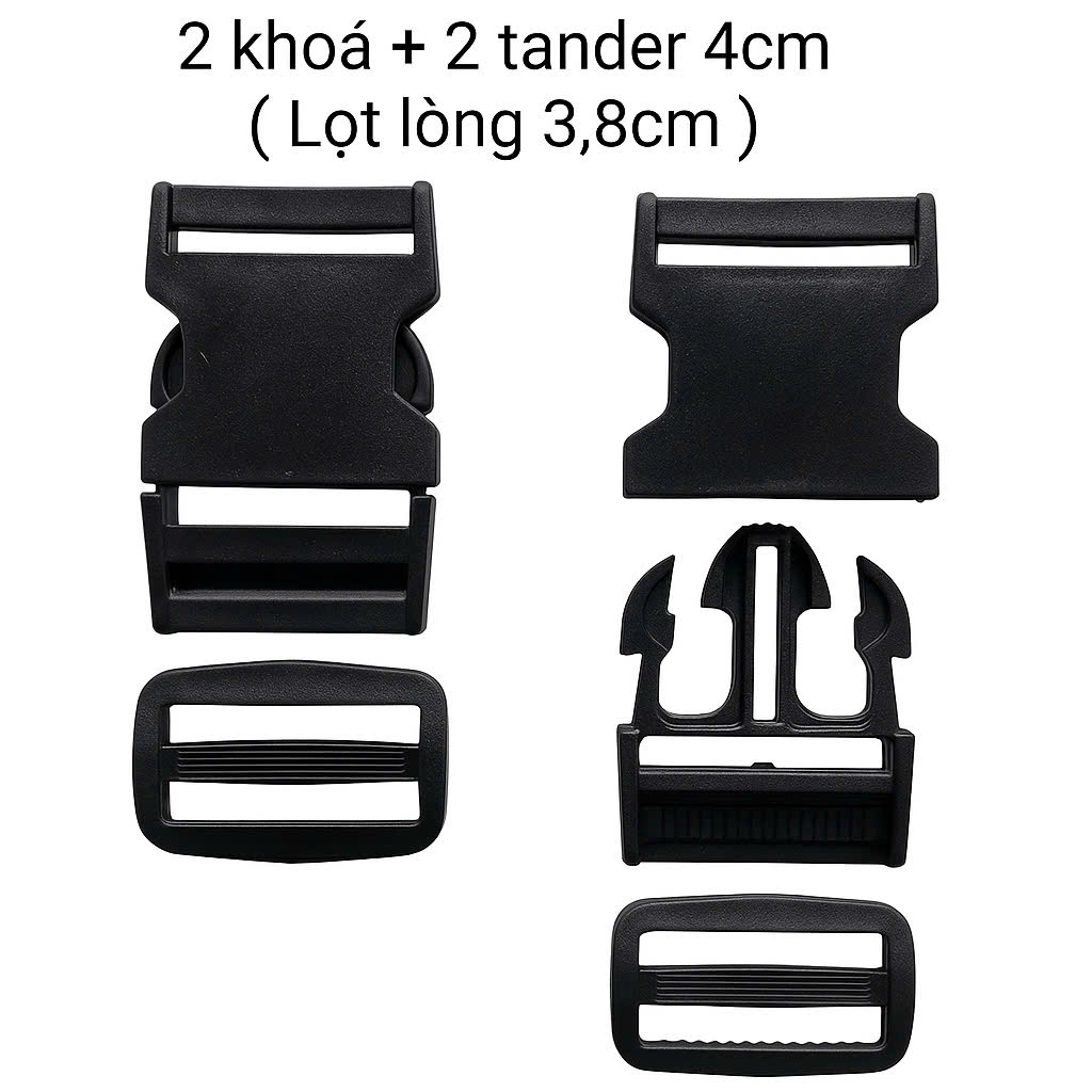 Bộ Khoá Paracord Đa Năng Cài Quai Ballo Cao Cấp - Chất Liệu Nhựa Cao Cấp Thiết Kế Tiện Ích Xuất Xứ V