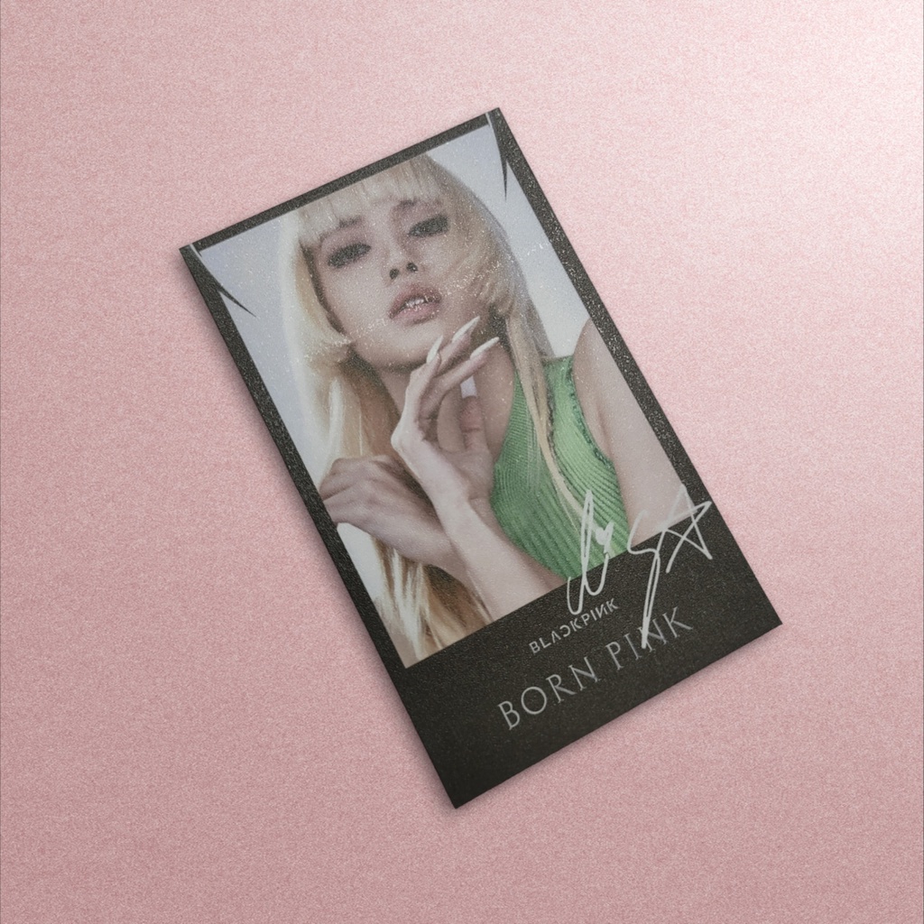 [ CARD POLAROID ] Nhóm Nhạc BLACKPINK - Chủ Đề SHUT DOWN BORNPINK - Phiên Bản 1 [UNOFFICIAL]