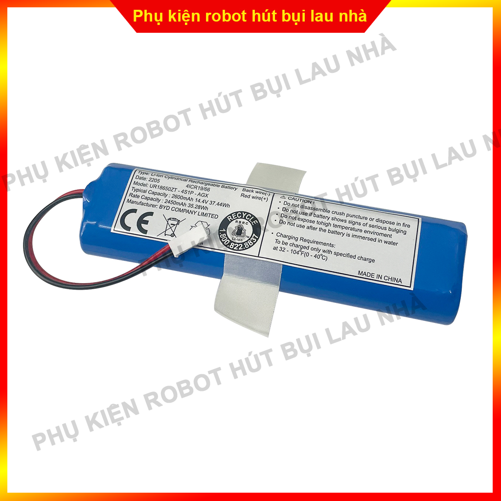 Pin robot hút bụi Medion 18500 18501 18600 19510 19511 19500 19900 - Bảo hành 3 tháng - Lỗi 1 đổi 1 