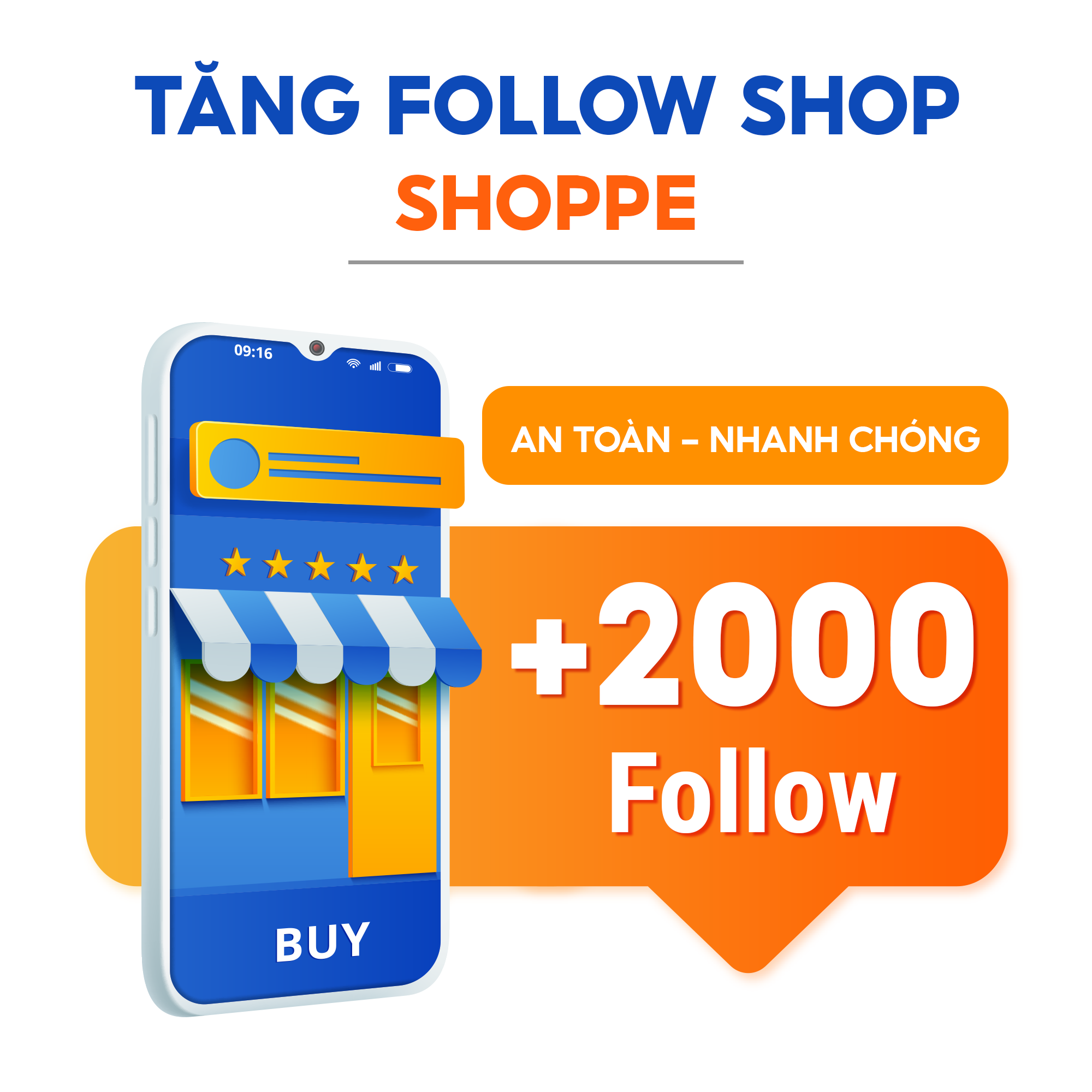 Gói Tăng 2.000 Follow Gian hàng Shoppe - Nhanh Chóng An Toàn Hiệu Quả - Skydes