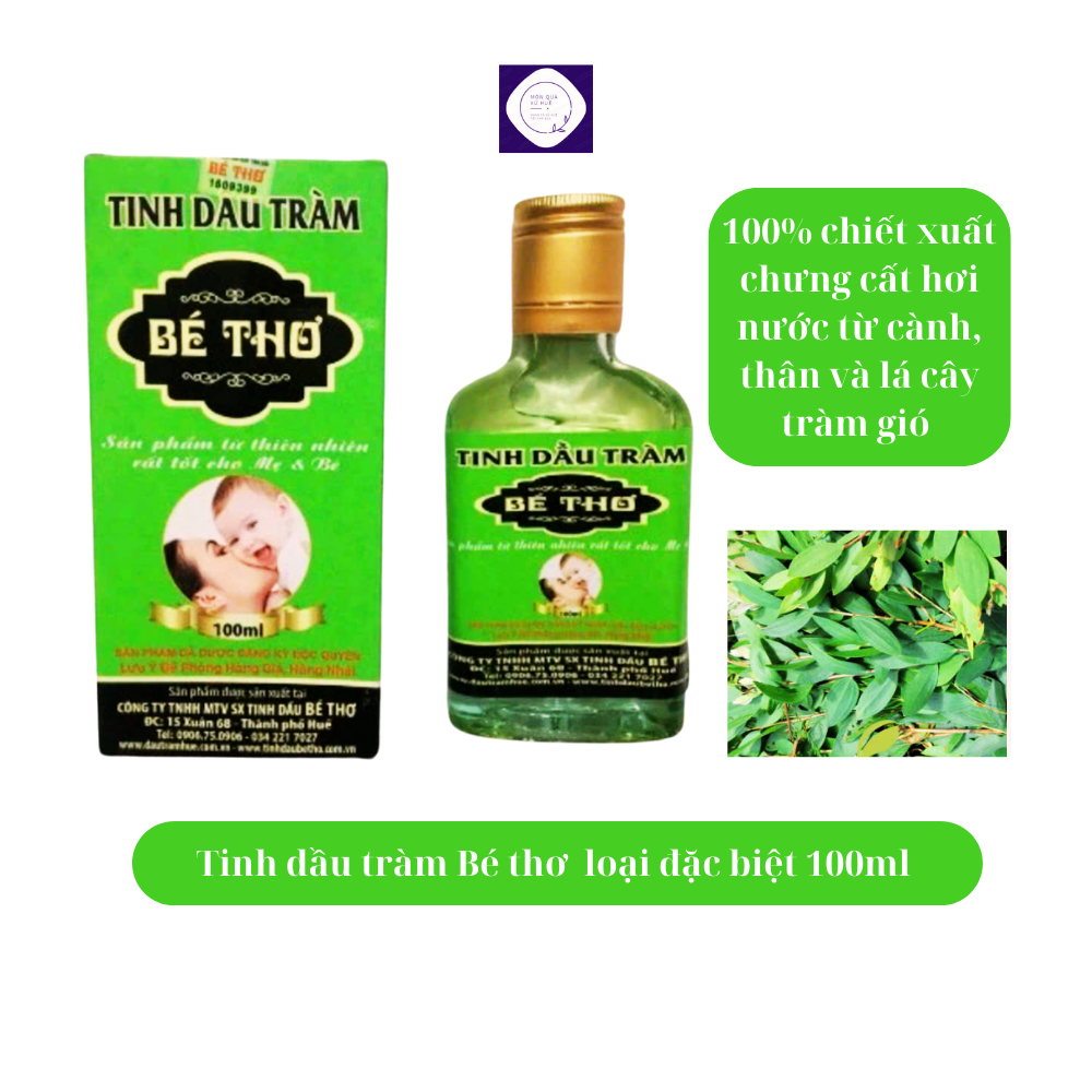 100ml Tinh dầu tràm Bé thơ chai xanh nguyên chất tốt cho mẹ và bé