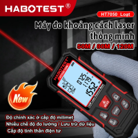 HABOTEST Máy đo khoảng cách laser thông minh 50M / 80M / 120M. Độ chính xác ở cấp độ milimet. Nhiều chế độ đo lường / Lưu trữ dữ liệu. Cáp đo tính thanh điện tử.